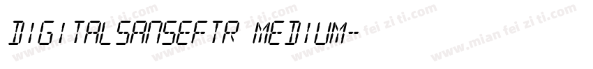 DigitalSansEFTR Medium字体转换